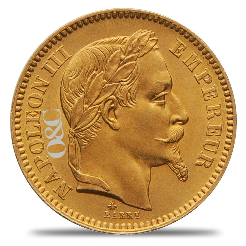 piece de 20 francs napoleon iii ou genie avec or change