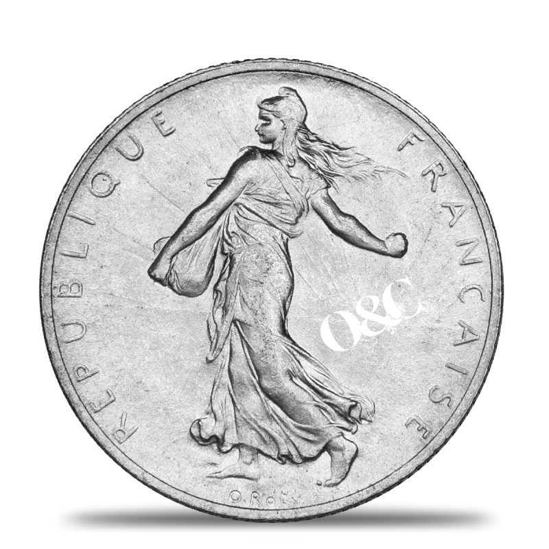 Pièce 2 Francs Semeuse avec Or & Change