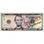 Billet de 5 Dollars USD Etats-Unis Recto