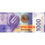 Billet de 1000 Francs suisses, CHF, Suisse