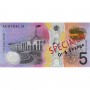 Billet de 5 Dollars, AUD, Australie