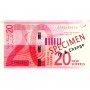 Billet de 20 Shekels, ILS, Israël