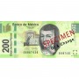 Billet de 200 Pesos, MXN, Mexique