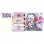 Billet de 1000 Couronnes, CZK, République Tchèque